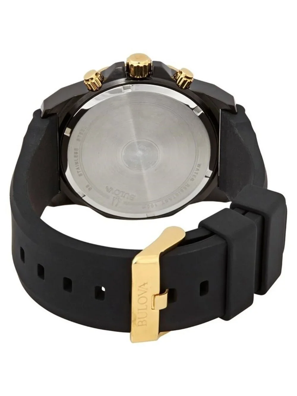 NWT Bulova Marine Star Chronograph Black Dial Men's Watch